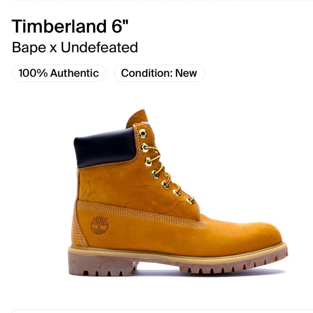 Timberland 6” Bape X Undefeated